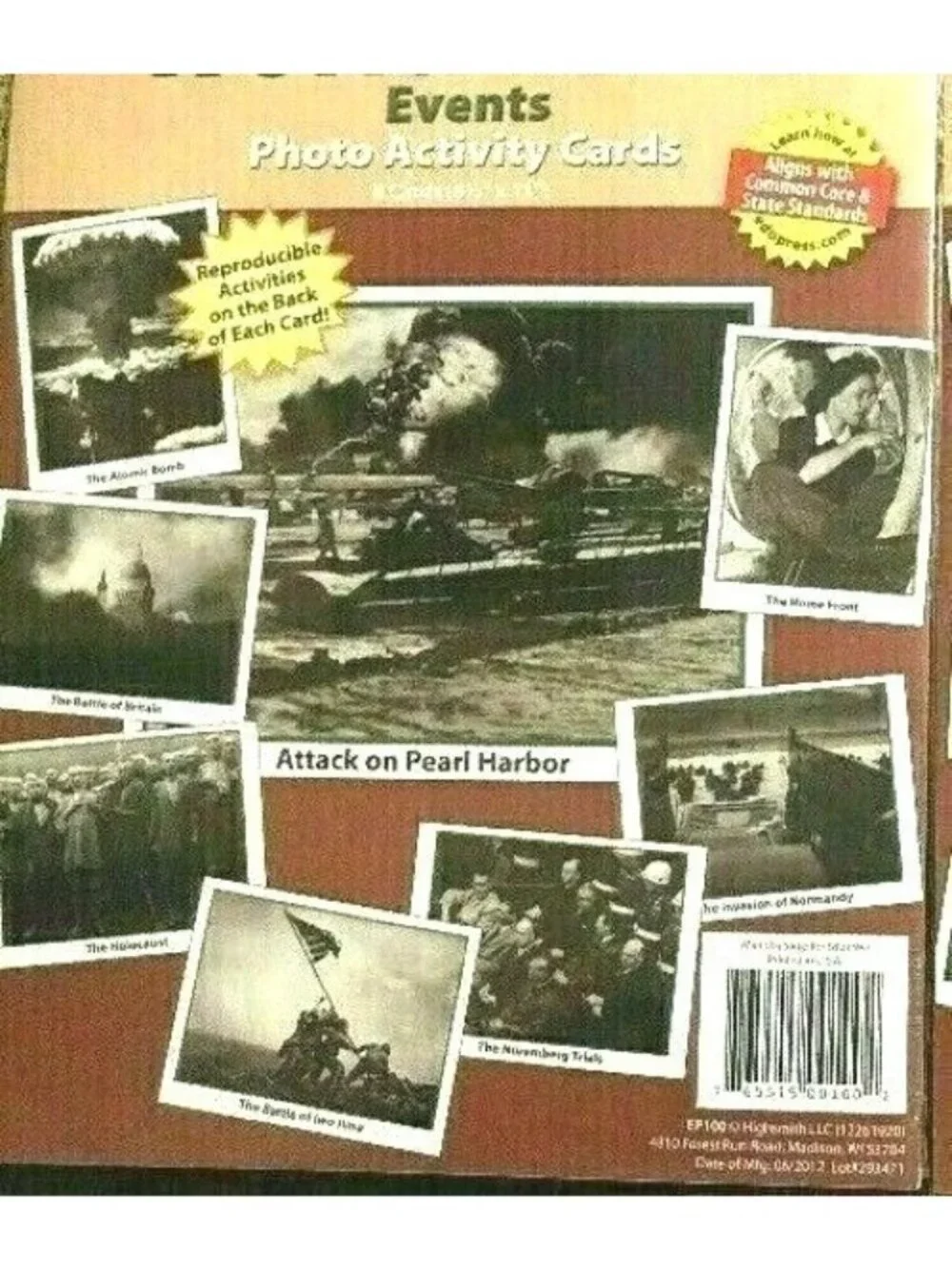 Hands-On-Heritage World War II Events 8 Photo Activity Cards School Rare 2012